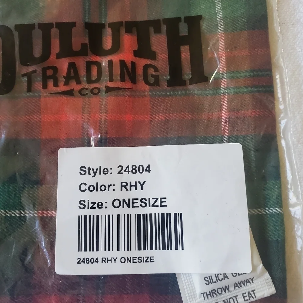 Duluth Trading Co‎ Free Swingin Dog Lovin Flannel Colorful Plaid Bandana